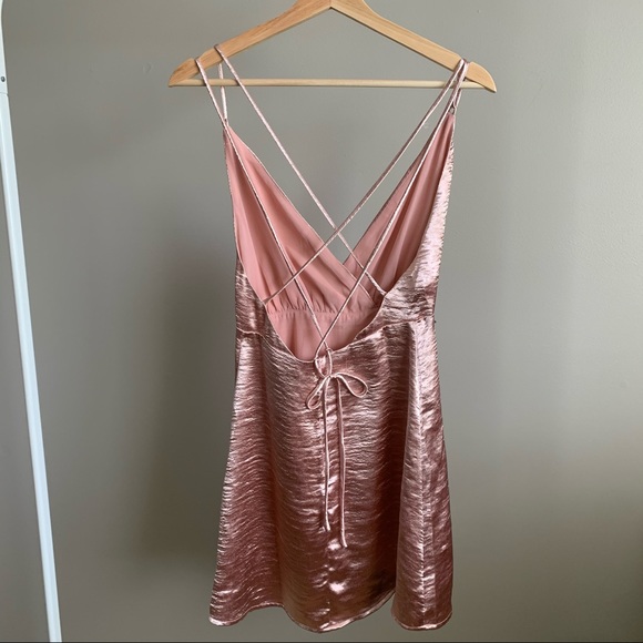 Shimmery Strappy Mini Dress - Picture 5 of 8